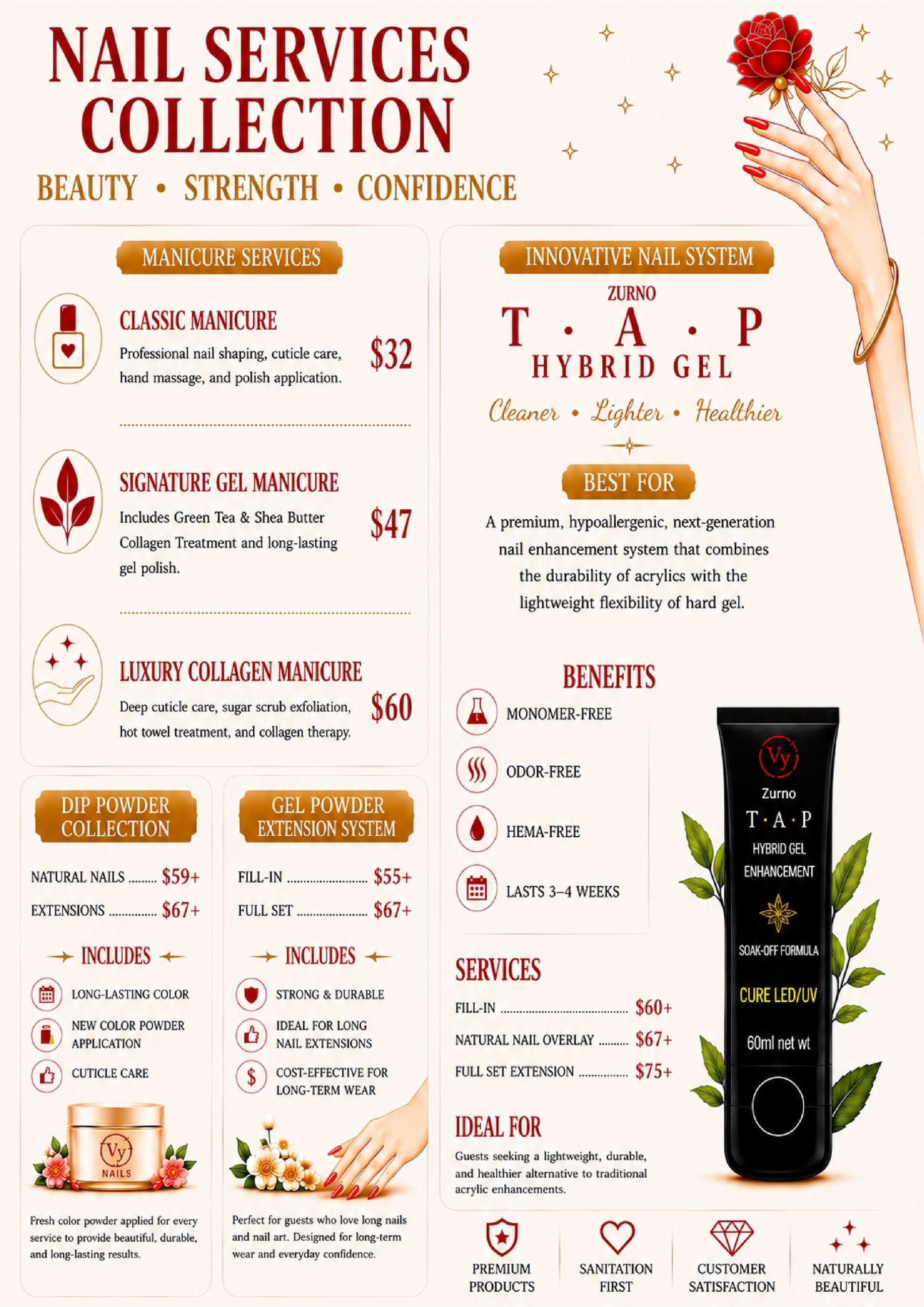 Vy Nails Menu Page 3
